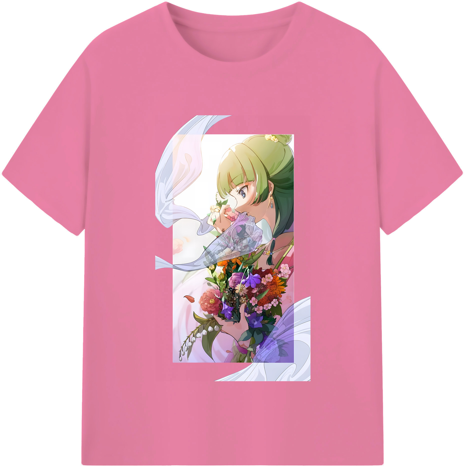 （画像用） 薬屋のひとりごと The Apothecary Diaries 綿100％半袖Tシャツ（フロントプリント）